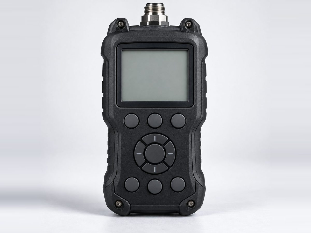 Process meter with a digital display on a light studio sweep